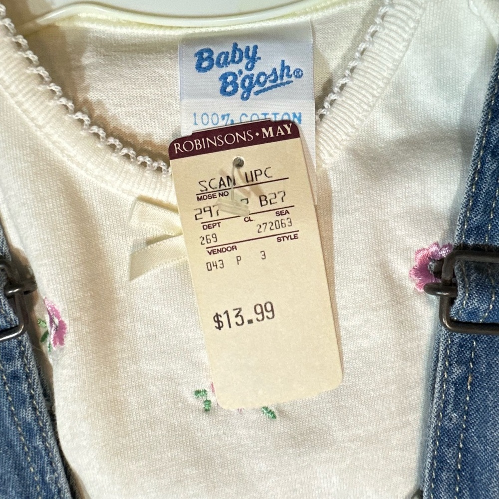 Vintage Levi's & OshKosh B'gosh overall dress NWT - Picture 3 of 9